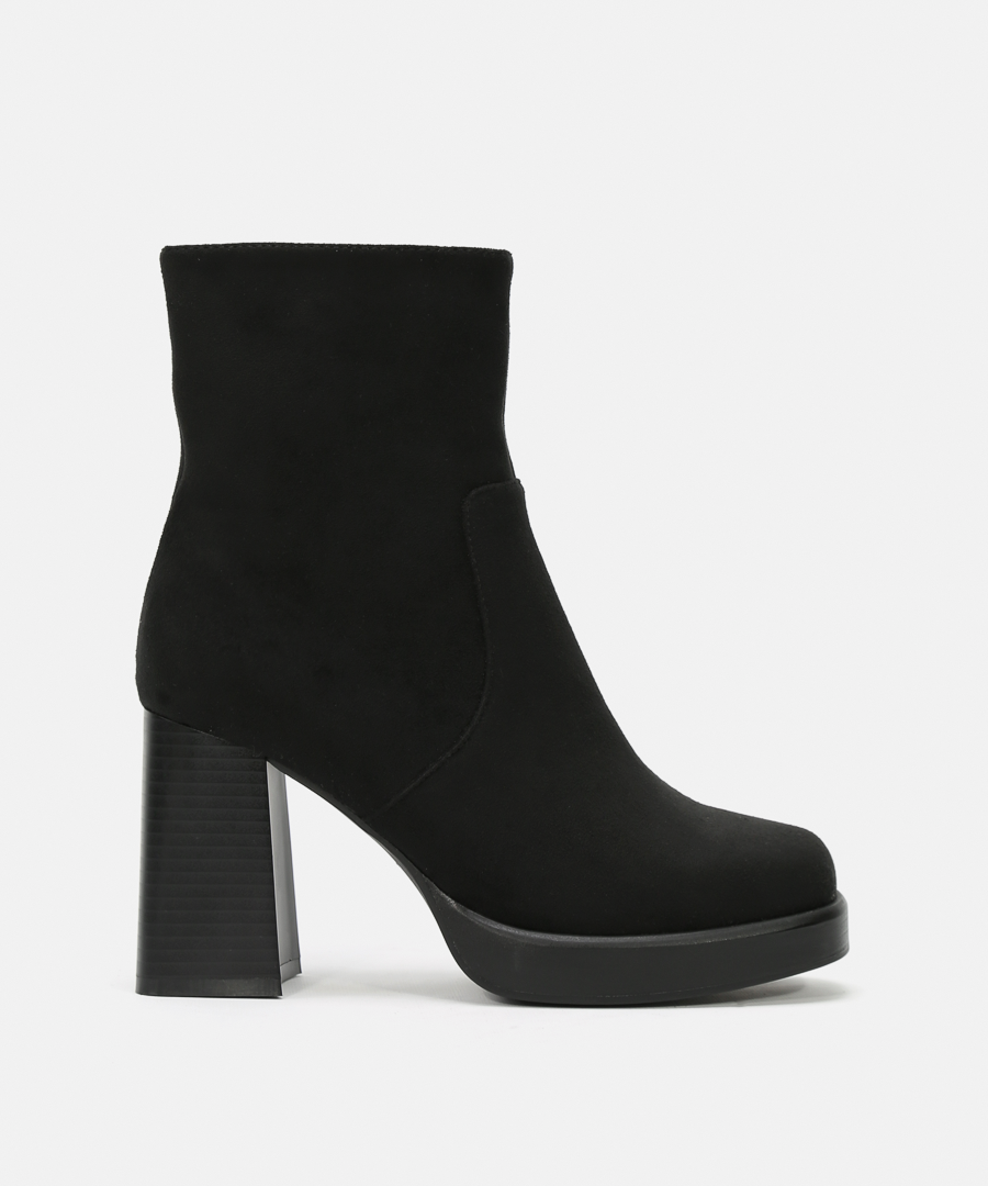 Botines tacón punta cuadrada image number null